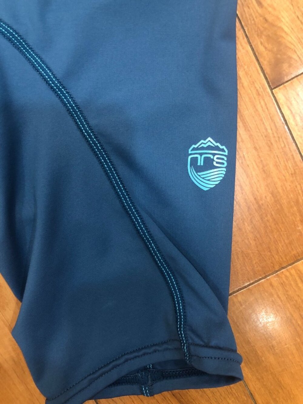 NRS H2Core Short Sleeve Rashguard High Performance Athletic Water Shirt Blue - L - Picture 3 of 10